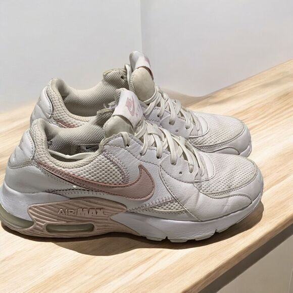 Nike Shoes - Nike Air Max 90 Women's Sneakers White Pink‎ Rose  Athletic Running Shoes sz 7.5